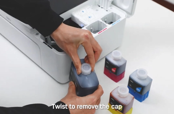 03 Fit Ink bottle Deli Printer D311NW Inkjet Printer
