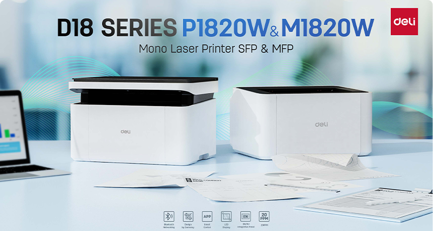 ใหม่ D18 series เครื่องพิมพ์เลเซอร์ขาวดำ launch