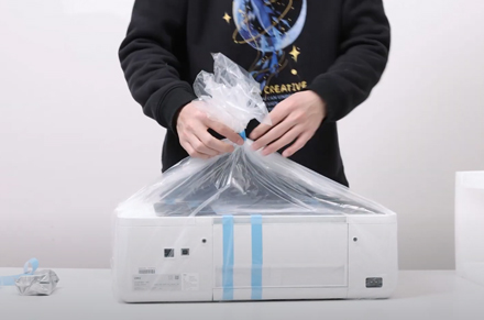 Unpacking Video Deli Printer D311NW เครื่องพิมพ์อิงค์เจ็ท