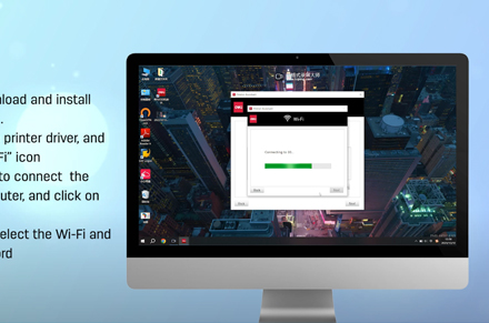 เครื่องพิมพ์ Deli (เชื่อมต่อ Wi-Fi ผ่านคอมพิวเตอร์ Windows)