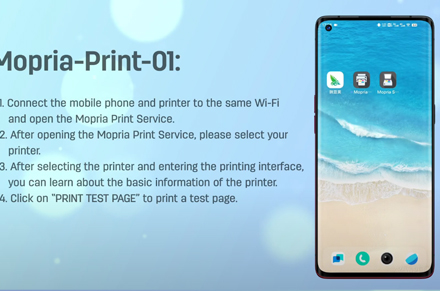 Deli Printer P2500รุ่น WIFI-Mobile-Mopria