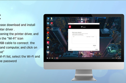 เครื่องพิมพ์ Deli (เชื่อมต่อ Wi-Fi ผ่านคอมพิวเตอร์ Windows)