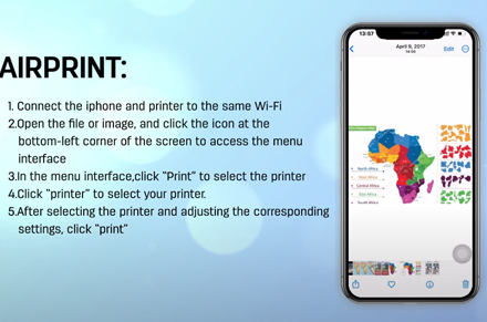 Deli Printer M2000รุ่น WIFI-มือถือ-AirPrint