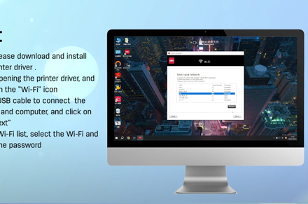 เครื่องพิมพ์ Deli (เชื่อมต่อ Wi-Fi ผ่านคอมพิวเตอร์ Windows)